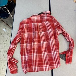 Calvin Klein Red Plaid Men's Shirt